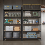 Metallist laoriiul 360x120x200 cm Must