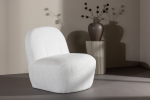 Mahla tugitool 82x70x77 valge boucle-kangas patjadega