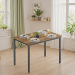 S&ouml;&ouml;gilaud 70 x 110 x 77 cm must t&ouml;&ouml;stuslik laud neljale