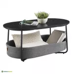 Diivanilaud 55 x 100 x 45,7 cm must-hall metallraam