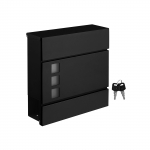 Ilmastikukindel postkast 37x105x37 cm Must