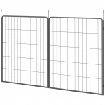 Turvav&auml;rav koertele 80 x 100 cm must 2 teraspaneeli