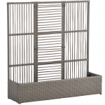 Istutuspott piirdega 103x29x103 cm hall pol&uuml;rotang
