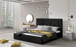 Voodi Cloe 140x200 160x93x223 cm Must
