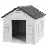 Koerakuut 65 x 75,7 x 63 cm hall ilmastikukindel plastik