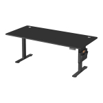 K&otilde;rgust reguleeritav laud 60x140 cm must elektriline