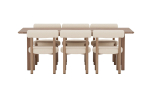 Count ja Tillo s&ouml;&ouml;gikomplekt 100&times;220 cm pruun MDF