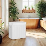 Pesukorv kaanega 150 L 60 x 40 x 61.5 cm Valge