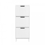 Jalatsikapp esikusse 50 x 19 x 130 cm 3 kallutatavat ust