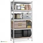 Metallist laoriiul 45 x 90 x 180 h&otilde;bedane 5 tasandit