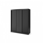 Liugustega riidekapp Prescco III 60x180x220 cm Must