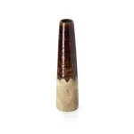 Vaasil Amber Cone 14.5x14.5x58.5 cm pruun keraamika