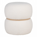 House Nordic Milford tumba valge boucl&eacute; l&auml;bim&otilde;&otilde;t 38x41 cm