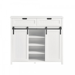 Valge kummut 104 &times; 35 &times; 93 cm MDF- ja PB-plaat