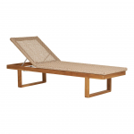 Lamamistool Derby 190 tiikpuu 190 cm pol&uuml;rotangist iste