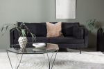 Kahekohaline diivan Boom 203x90 must Skandinaavia stiil