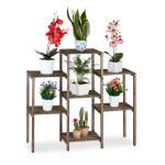 Puidust lillealus 70 x 89 x 27 cm tumepruun