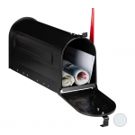 Postkast 25 &times; 19 &times; 52,5 cm h&otilde;bedane USA stiil
