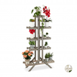 Taimede alus 142 x 83 x 25 cm pruun 5-astmeline