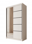 Liugustega Riidekapp Castello 120 120x200x58 cm Valge