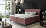 Boxspring-voodi Aderito 140X200 143x118 cm Roosa