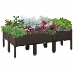 Lillekast terrassile 40x40x44 cm Pruun