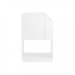 Erikujuline diivanilaud 40 x 60 cm valge