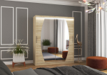 Liugustega riidekapp BALTIMORE 180 180x215x58 Sonoma