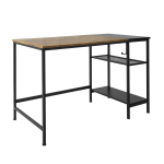 Kontorilaud metalljalad 120 cm pruun