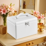 Ehtekarp kaanega 22.5x17.5x16.5 cm Must