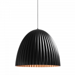 Laevalgusti kuppel Plissart L must vaskne