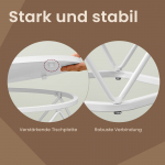 V&auml;ike kohvilaud 2 tk 50 x 40 cm Snow White