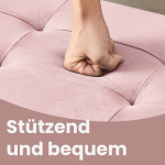Istepink 38 x 76 x 38 cm pastellroosa hoiuruumiga