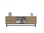 TV alus Asir 150x50x40 cm beež metalljalad ja hoiuruum