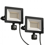 Must alumiiniumist seinavalgusti 50 W IP65 ja PIR