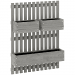 Lillekast puidust 60 x 16 x 80 cm hall seinakinnitusega