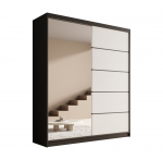 Liugustega Riidekapp Nico 180 180x215x58 cm Must