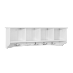 Riidenagi seinale 73 &times; 16 &times; 24 cm valge riiuliga