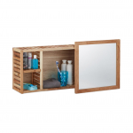 Seinakapp liugpeegliga 30 x 80 x 17 cm pruun p&auml;hklipuu