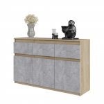 Sahtlitega kummut 120x75x35 Betoon