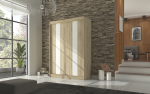 Liugustega riidekapp KAREN 150x215x61 Sonoma