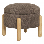 House Nordic Medas Pouf pruun boucl&eacute; tumba panipaigaga