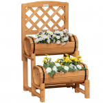 Suur lillepott &otilde;ue 45x45x80 cm Pruun