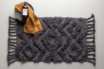 Vannitoa vaip Hilma 50 x 80 cm puuvill tumehall