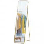 Suur peegel 40 &times; 160 cm kuldne metallraamiga seispeegel