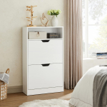 K&otilde;rge kingakapp 102 &times; 60 &times; 24 cm valge 2 sektsiooni