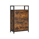 Kingakapp 60x30x95 cm pruun must 2 klapitava uksega