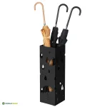 Metallist vihmavarjuhoidja must 15.5 &times; 49 cm esikusse