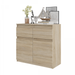 Kummut Noah 80x75x35 cm Sonoma Tamm