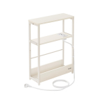 Abilaud elutuppa 18 x 45 x 58 cm valge sahtli ja 3 riiuliga